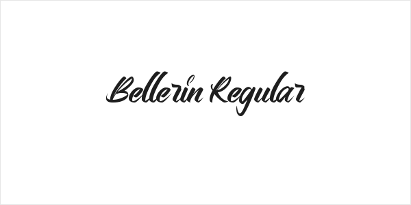 Bellerin Regular Logo