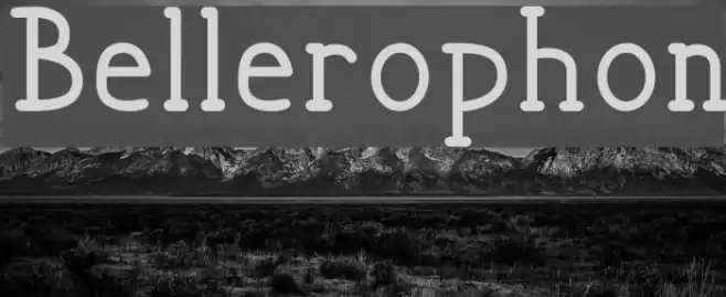 Bellerophon Font examples