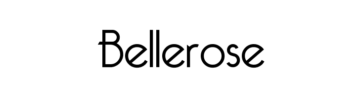 Bellerose  les polices de caractères gratuit tlcharger