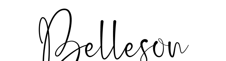 Belleson  Free Fonts Download
