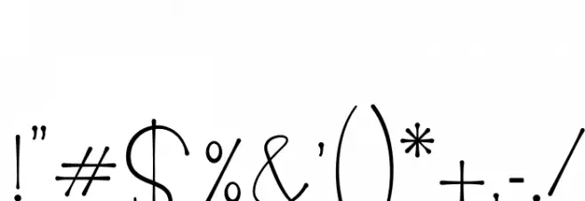 Belleson Font OTHER CHARS