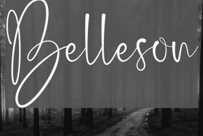 Belleson Font examples