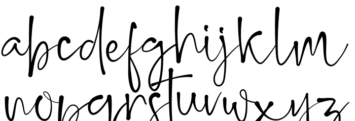 Belleson Font LOWERCASE