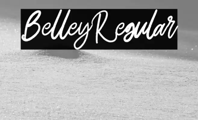 Belley-Regular Font examples
