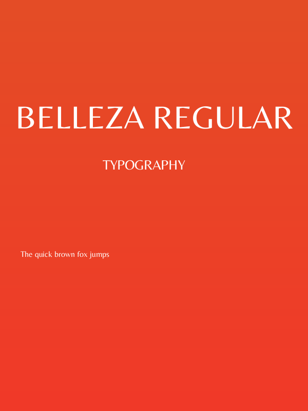 Belleza Regular Poster