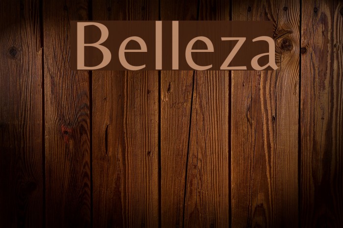 Belleza Font examples