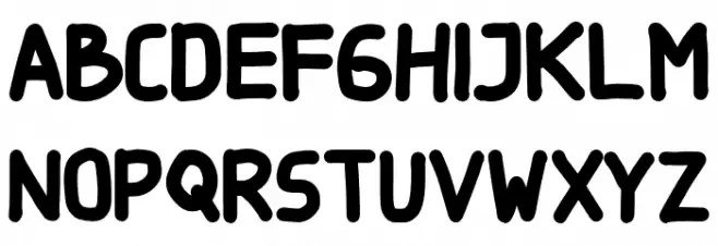 BellfoodsRegular フォント 大文字