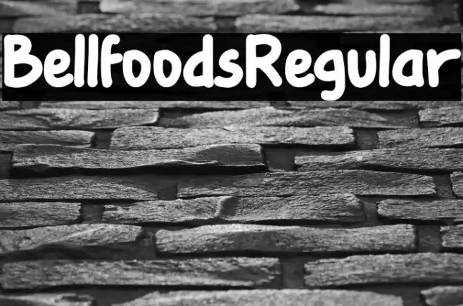 BellfoodsRegular Font examples