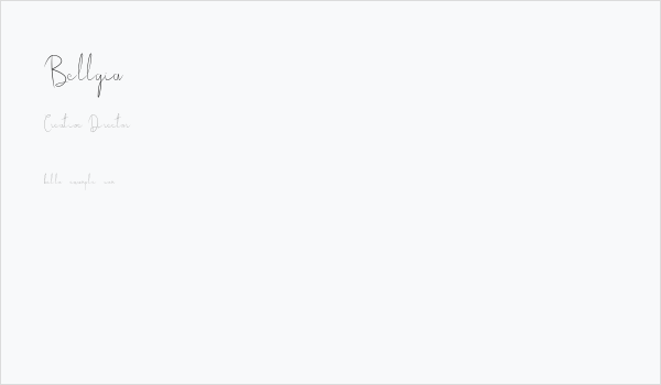 Bellgia Business Card