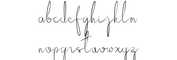 Bellgia Font LOWERCASE