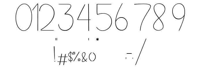 Belliache Font OTHER CHARS