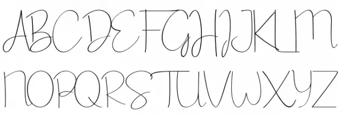 Belliache Schriftart Groß