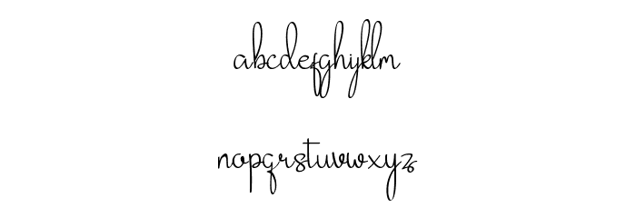 Belliache Font LOWERCASE