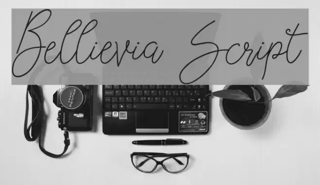 Bellievia Script Font examples