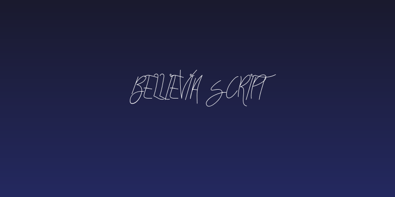 Bellievia Script Social Header