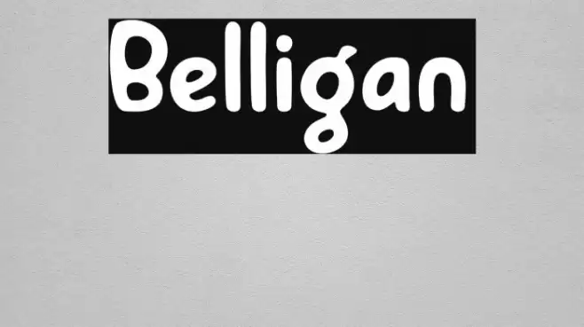 Belligan Font examples