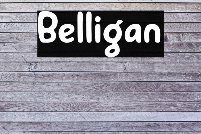Belligan Font examples