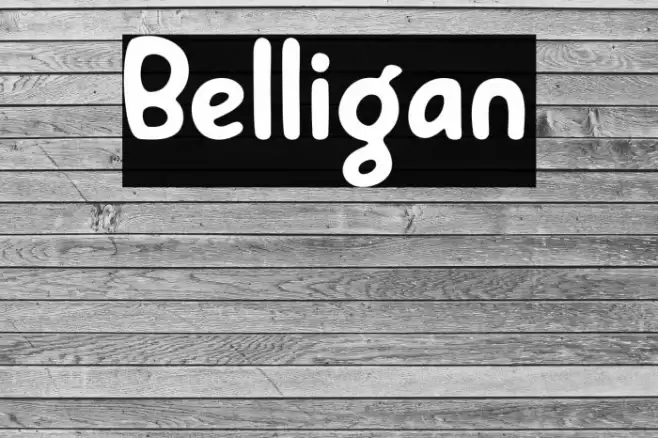 Belligan Font examples