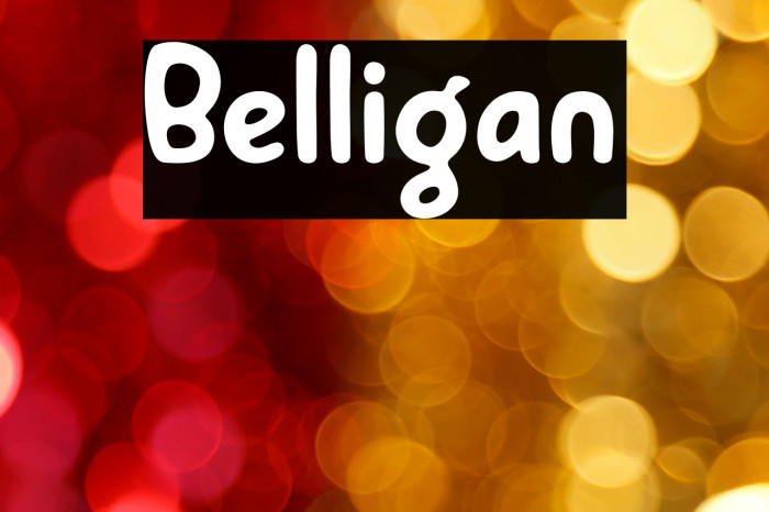 Belligan Font examples