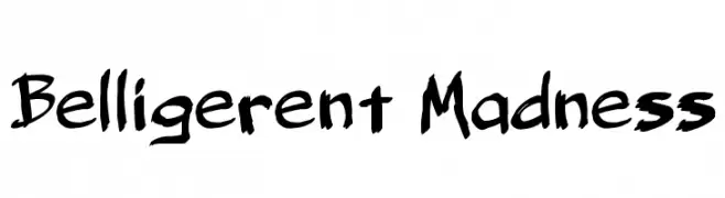 Belligerent Madness  नि: शुल्क फ़ॉन्ट्स डाउनलोड