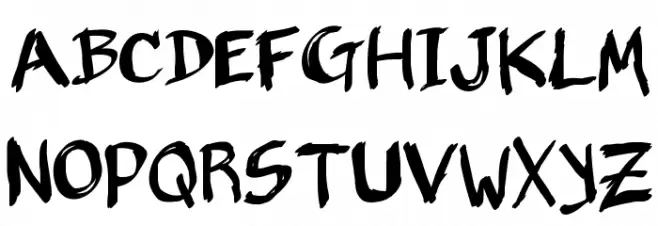 Belligerent Madness Font Litere mari