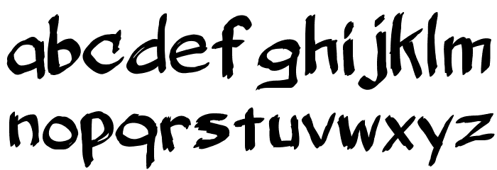 Belligerent Madness Font LOWERCASE