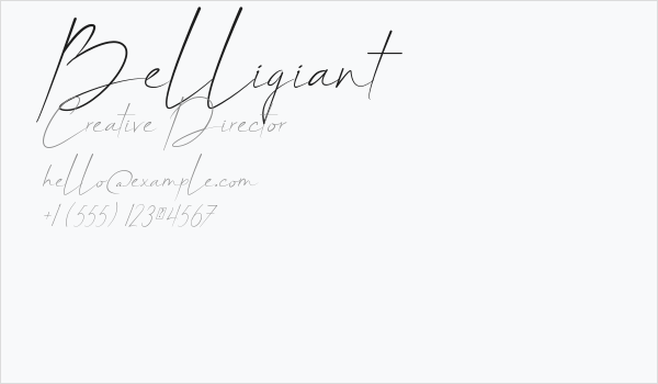 Belligiant Business Card
