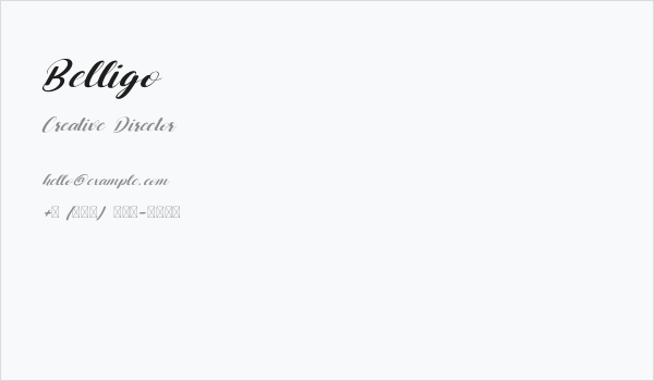 Belligo Business Card