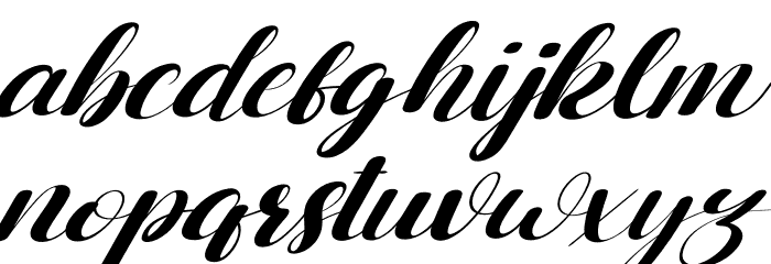 Belligo Font LOWERCASE