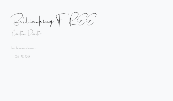 Bellimbing FREE Business Card