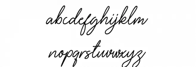 Bellina Schriftart Kleinbuchstaben