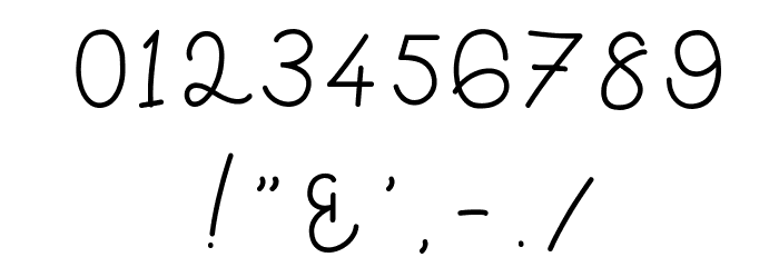 Bellinda Script Font OTHER CHARS