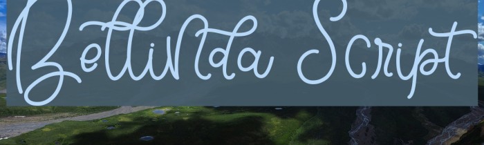 Bellinda Script Font examples