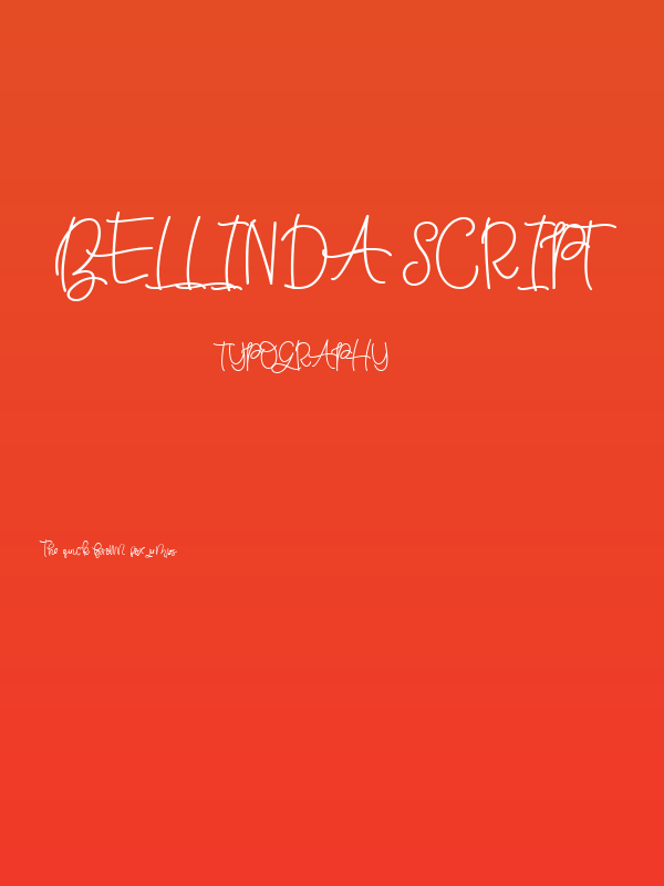 Bellinda Script Poster