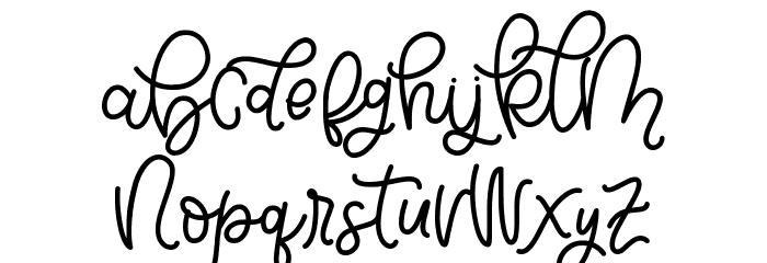 Bellinda Script Font LOWERCASE