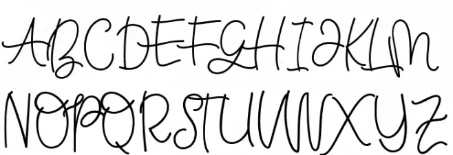 BellindaScript Schriftart Groß