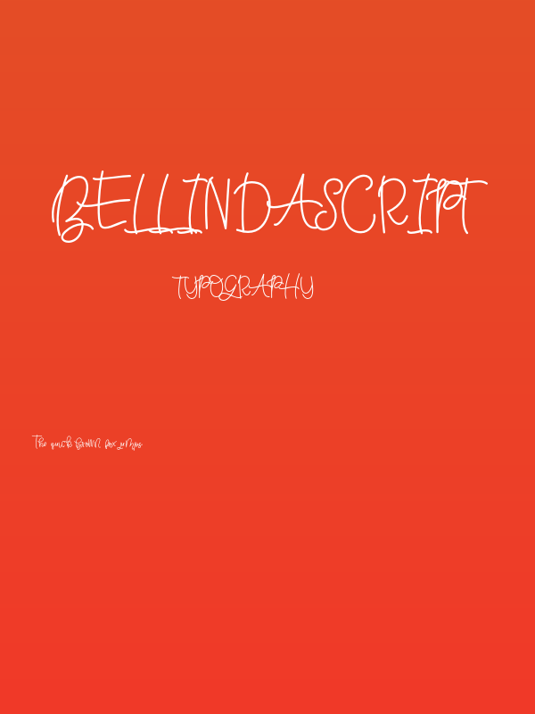 BellindaScript Poster