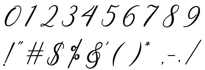 Bellindiabold Font OTHER CHARS