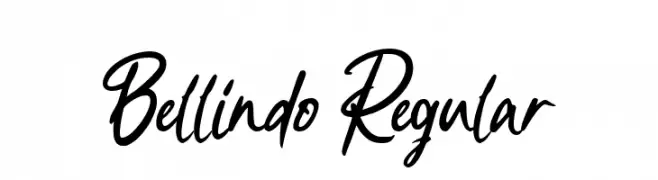 Bellindo Regular  フリーフォントのダウンロード