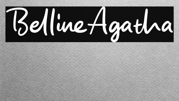Belline Agatha Example 1