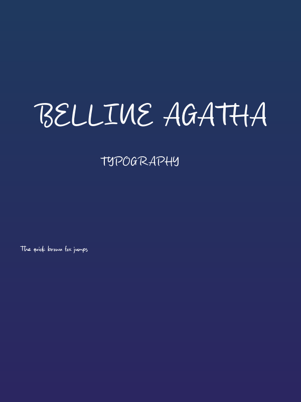 Belline Agatha Poster