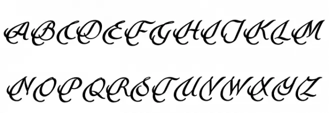 Bellino PERSONAL USE ONLY フォント 大文字