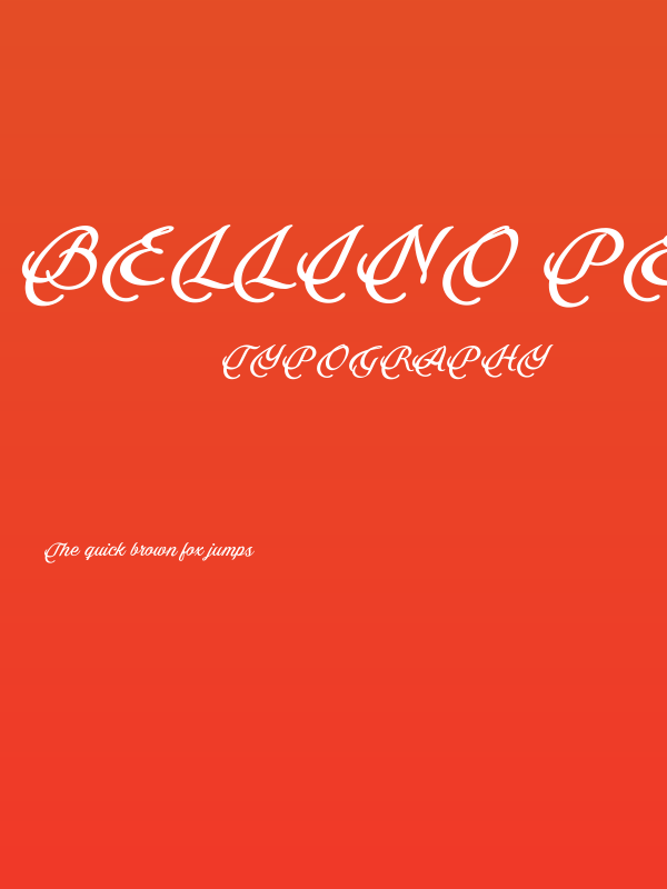 Bellino PERSONAL USE ONLY Poster