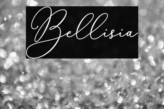 Bellisia Font examples