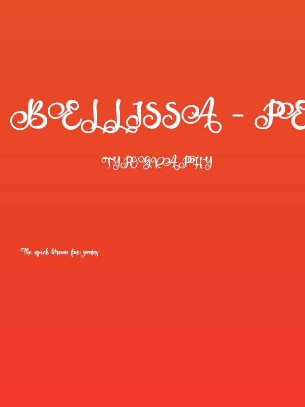 Bellissa - Personal Use Poster