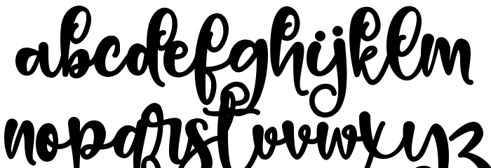 Bellissa - Personal Use Font LOWERCASE