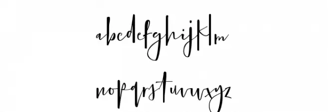 Bellissima Font Litere mici