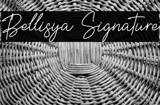Bellisya Signature Font examples