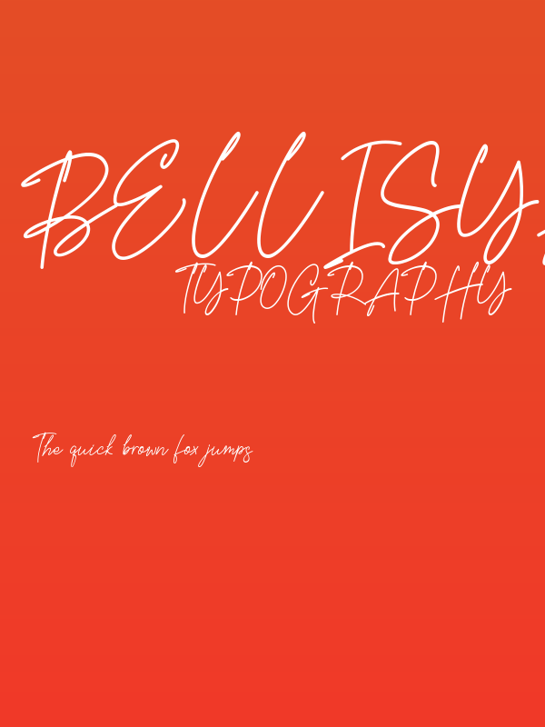 Bellisya Signature Poster