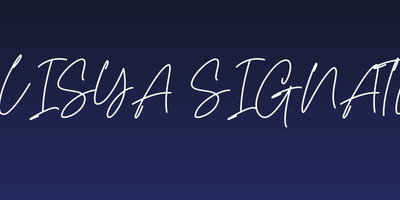 Bellisya Signature Social Header